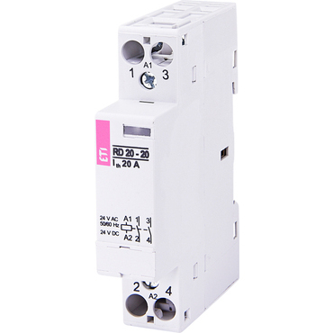 ETI 002464005 modulární stykač, RD 20-20-24V AC/DC