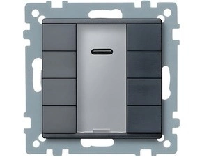 SCHN MTN627914 KNX tlač. panel 4-násobný plus + IČ přijímač, Antracit, System M