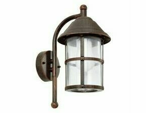 Svítidlo venkovní EGLO AL-WL 1 ANTIK-BRAUN KLAR SAN TELMO, nástěnné