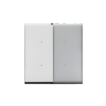 Kryt SIMON 55 TKE20/114, pro elektronické spínače a ovladače, 1/2násobný, světle šedá matná