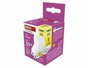 EMOS ZQ8E22 LED CLS MR16 4W(39W) 450lm GU10 WW