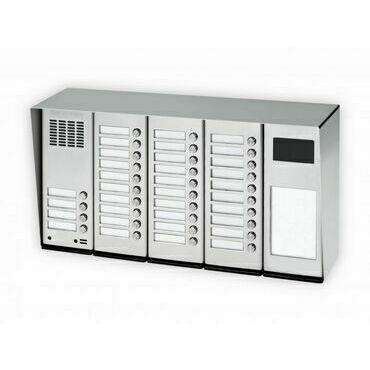 Tablo zvonkové CZECHPHONE 4004003556, MELODY, 34 jmenovek, na omítku, 5 modulů