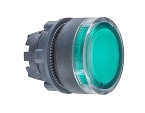 SCHN ZB5AW33 Ovládací hlavice stiskací prosvětlená, lícující - zelená