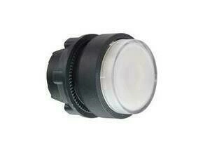 SCHN ZB5AW113 Ovládací hlavice stiskací prosvětlená, s přesahem - bílá