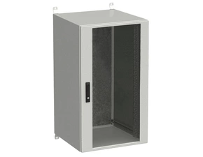 Rozvaděč nástěnný SOLARIX LC-20-24U-66-12-G, 19", 24U, 600x600 mm, skleněné dveře, zámek, venkovní