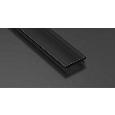 Difuzor GREENLUX CV-PROFIL SLIM v2 PMMA BLACK 2M (11-2237-20)