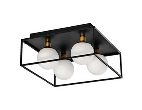 LEDV DECOR SQUAREPLATE 350X350IP44BK4XG9LEDV