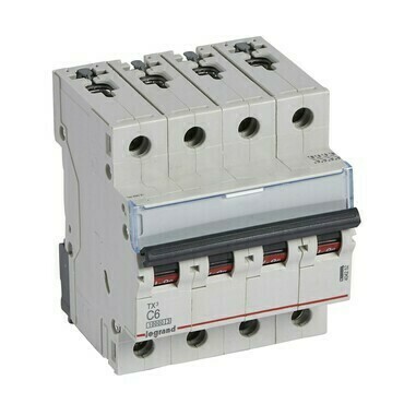 Jistič čtyřpolový LEGRAND 404252 TX3 4P C6 10000A