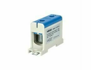 EL 1006629 Svorka univerzální UK 150/1 N, 320A, 1pól., AL/CU, krytá, modrá, na DIN/panel (bal.180)