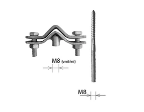 Držák úhelníku KOVO 31387 DUD UNI držák ochranného úhelníku do zdiva univerzální