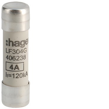 HAG LF304G Pojistka válcová, velikost 10x38, 4A gG, 500V AC