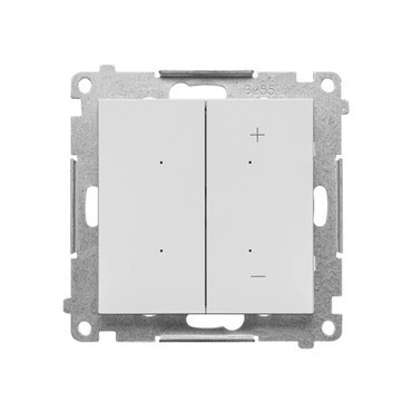 Stmívač ovětlení SIMON TESL1W.01/114, tlačítkový, Dimmer, Wi-Fi, světle šedá matná