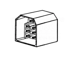 wpr9076 KRT-11KJ-63-PA kryt pro lisovací konektor kolík plochý s jazýčkem, 11-pólový, PA (polyamid),