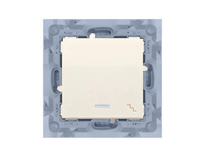 Přepínač střídavý SIMON 10 CW6L.01/41, LED podsv., ř.6So, 10A/250V~, šr. sv., krémová