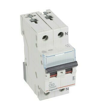 Jistič dvoupolový LEGRAND 404194 TX3 1+N C63 10000A
