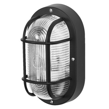 LED svítidlo přisazené LEDVANCE BULKHEAD ESSENTIAL OVAL E27 BK