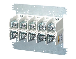 HEN Mi VE 245 Svorkovnice 5 pólová upevněná na montážní desce, 400A, připojitelnost 2x 50-240mm2 neb