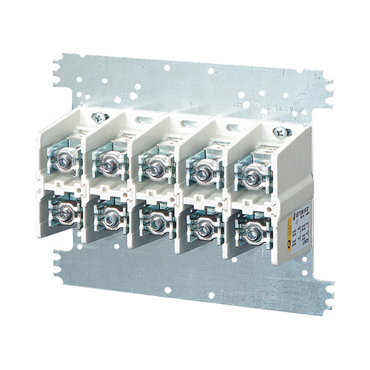 HEN Mi VE 245 Svorkovnice 5 pólová upevněná na montážní desce, 400A, připojitelnost 2x 50-240mm2 neb