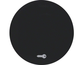 HAG 16202015 Kolébka s potiskem - klíč, Berker R.1/R.3, černá, lesk
