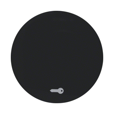 HAG 16202015 Kolébka s potiskem - klíč, Berker R.1/R.3, černá, lesk