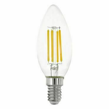 LM-E14-LED C35 7W 2700K čirá stmívatelná EGLO