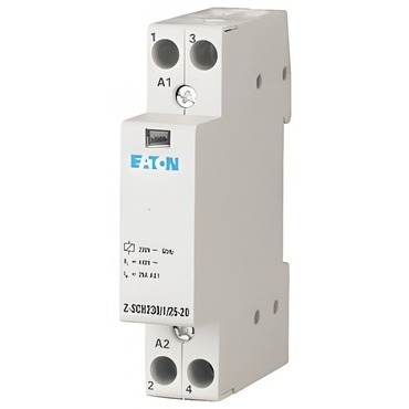 Stykač instalační EATON 120853 Z-SCH230/1/25-20 Instalační stykač, 230V~, 25A, 2zap. kont.