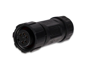 MC LED Konektor - zásuvka, IP67, pájecí, M12, 5pinů