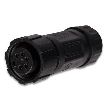 MC LED Konektor - zásuvka, IP67, pájecí, M12, 5pinů