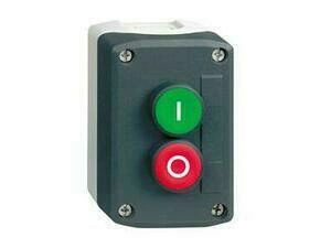 SCHN XALD213 Ovládací skříňka dvoutlačítková, 1 Z - zelená, 1 V - rudá