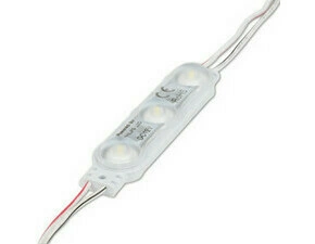 LED modul MC LED 3x SMD 2835, 1,08 W, DC 12 V, 90 mA, 165 lm, 6500 K, 170°, IP66