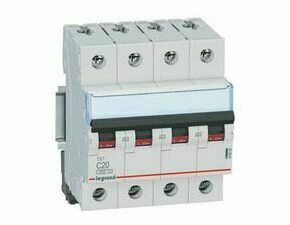 Jistič čtyřpolový LEGRAND 403563 TX3 4P C20 6000A