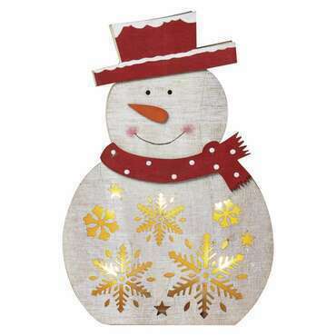 EMOS DCWW07 5LED XMAS WOOD SNOWMAN 2AA T WW