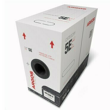 Kabel datový ARGOS CAT5E, UTP, PE, Fca, 305 m, venkovní, černá