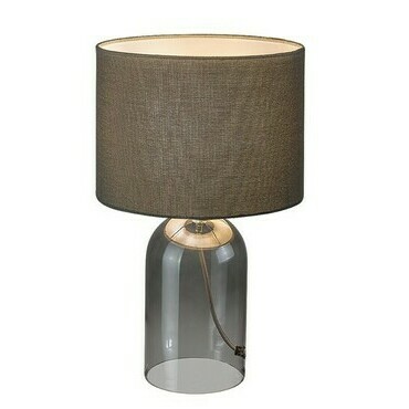 Stolní lampa Luxin kouřové sklo E14 1×40W RABALUX 74047