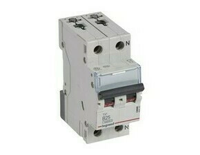 Jistič dvoupolový LEGRAND 404100 TX3 1+N B25 10000A