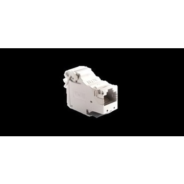 Konektor datové zásuvky SIMON FRJ456Aekr, RJ45 kat. 6a, stíněný (STP), značka FMT, nerezová ocel