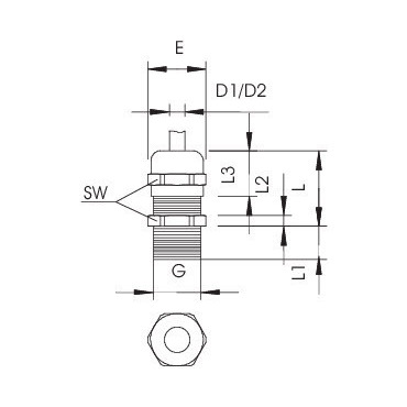 V-TEC L PG9 MS Kabelová vývodka