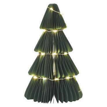 EMOS DCAW22 35LED PAPER TREE GREEN 2AA WW