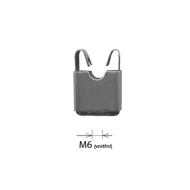 Držák plastový KOVO 26864 Univerzální clip, samostatný držák pro podpěru vedení, nerez