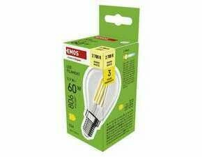 EMOS ZF1D42 LED FLM MINI GL 5,9W(60W) 806lm E14 WW