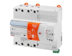 Automatický test a zapnutí chrániče  GEWISS RESTART 2 PÓLY – 25 A TYP B, Idn=0,03 A 230 V AC – 7 M F