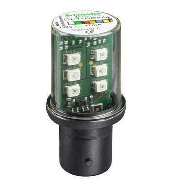SCHN DL1BDM4 LED - BA15, 230 V - RUDÁ RP 1,5kč/ks