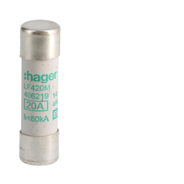 HAG LF420M Pojistka válcová, velikost 14x51, 20A aM, 690V AC