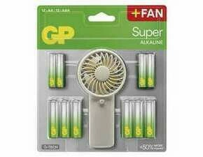 Baterie alkalická GP SUPER B0161M AA 12 + AAA 12 + Fan BL