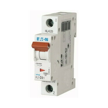 Jistič jednopólový EATON 262700 PL7-C4/1 PL7, char C, 1-pólový, Icn=10kA, In=4A