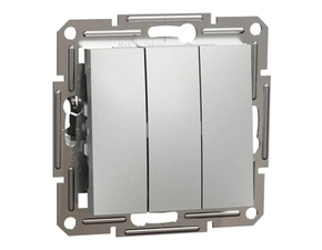 SCHN EPH2100161 Asfora - Trojnásobný spínač řazení 1, alu