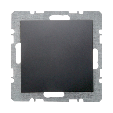 HAG 6710091606 Záslepka se středovým dílem, Berker S.1/B.x, antracit, mat