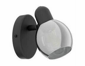 Svítidlo nástěnné EGLO WL 1 E14 SCHWARZ SW-TRANSP.POLLICA
