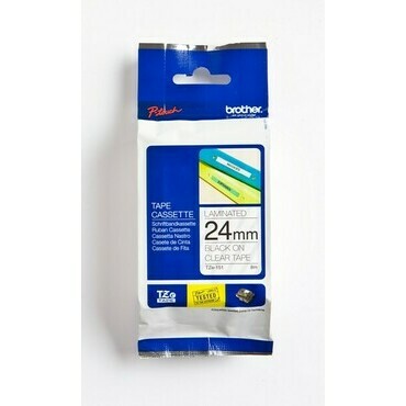 BROTHER  Páska 24  TZe-151 průhl/černá