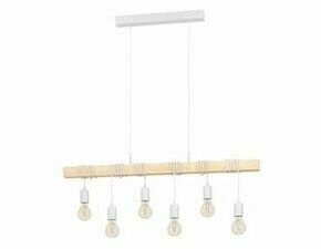 EGLO HL/6 E27 WEISS/HOLZ 'TOWNSHEND'